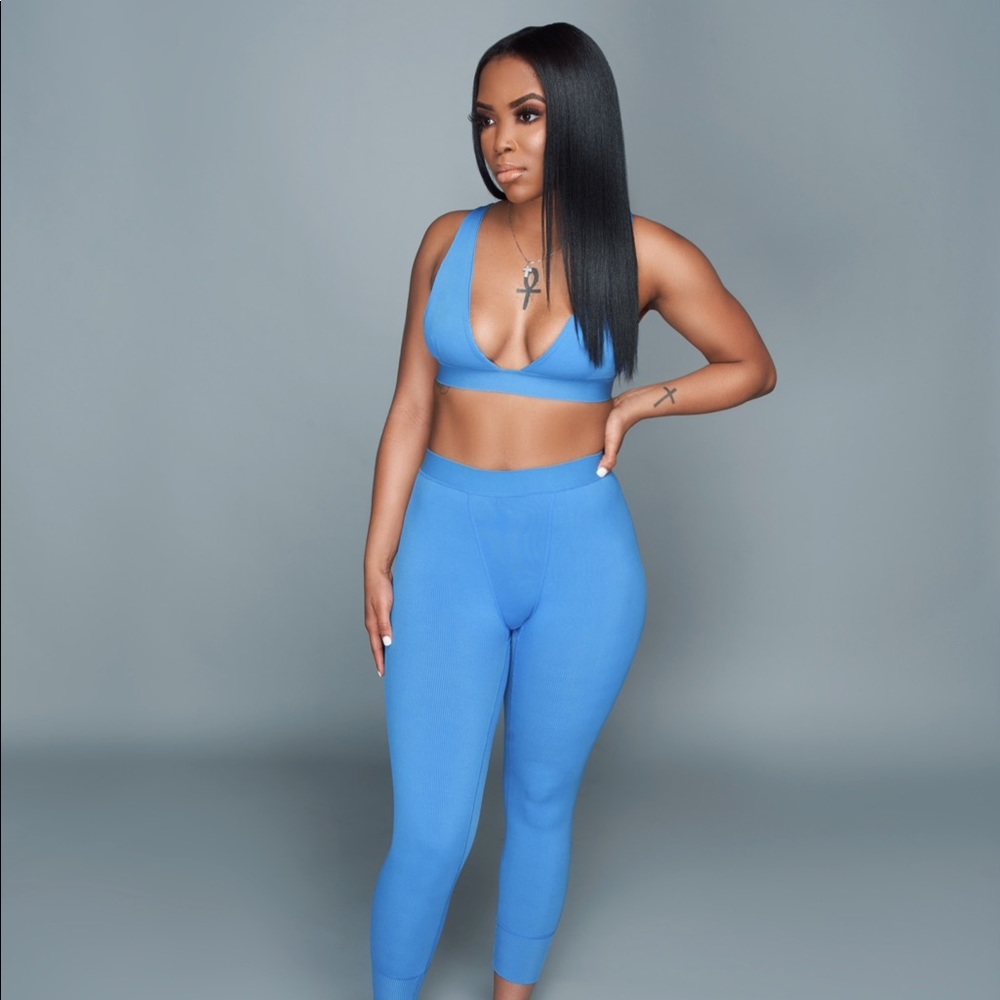 Two Piece Bralette and Legging Set - Picture 1 of 2